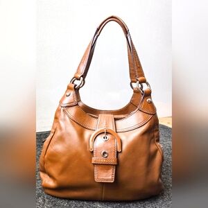 Coach Soho Lynn F17219 Camel Leather with Wallet Set